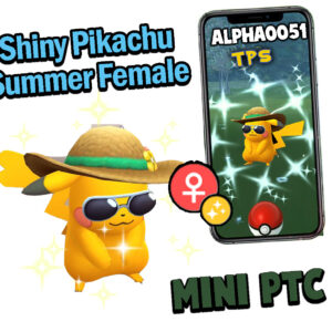 Pokemon Shiny Pikachu Summer Female Mini P T C 80k